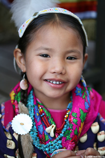 Little girl in clothing contest