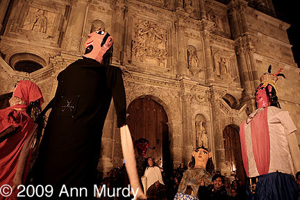 The monos in front of  Cathedral