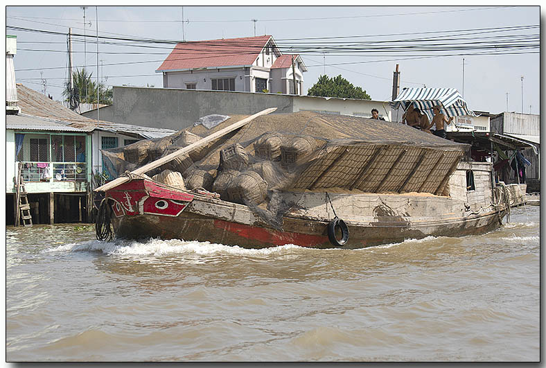 Rice Barge - Floating Market, Mekong River