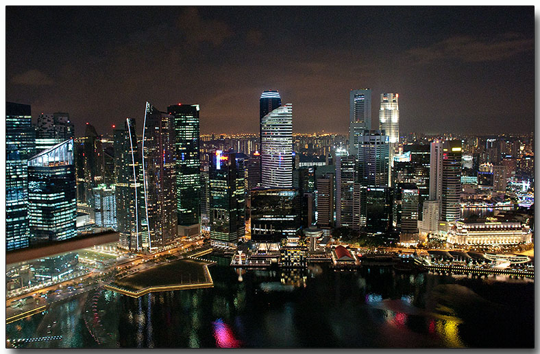 Singapore from the top of the Marina Bay Sands (MBS)