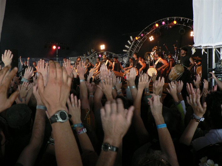 And thousands of hands in the air
