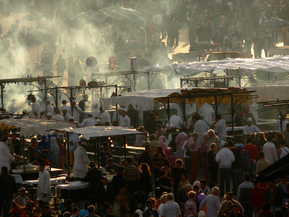 Jemaa El Fna at dusk