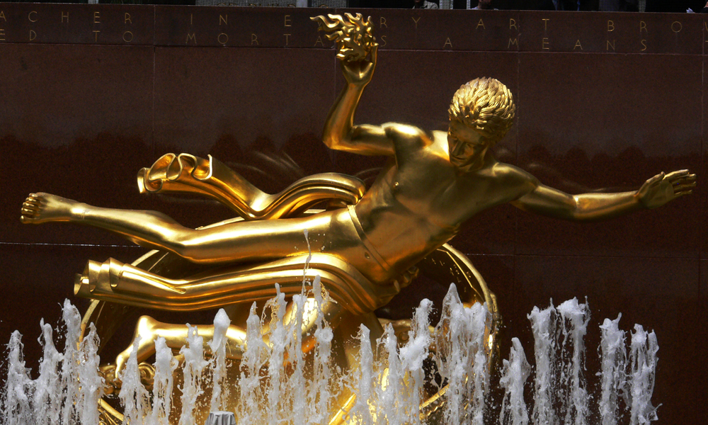 Afloat at Rockefeller Center