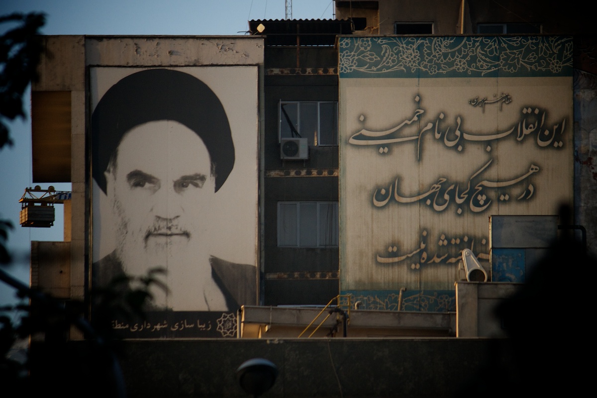 Its difficult to get away from the old Ayatollah Khomeini in Iran - his and his successors images are everywhere!