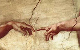 Detail of The Creation of Adam