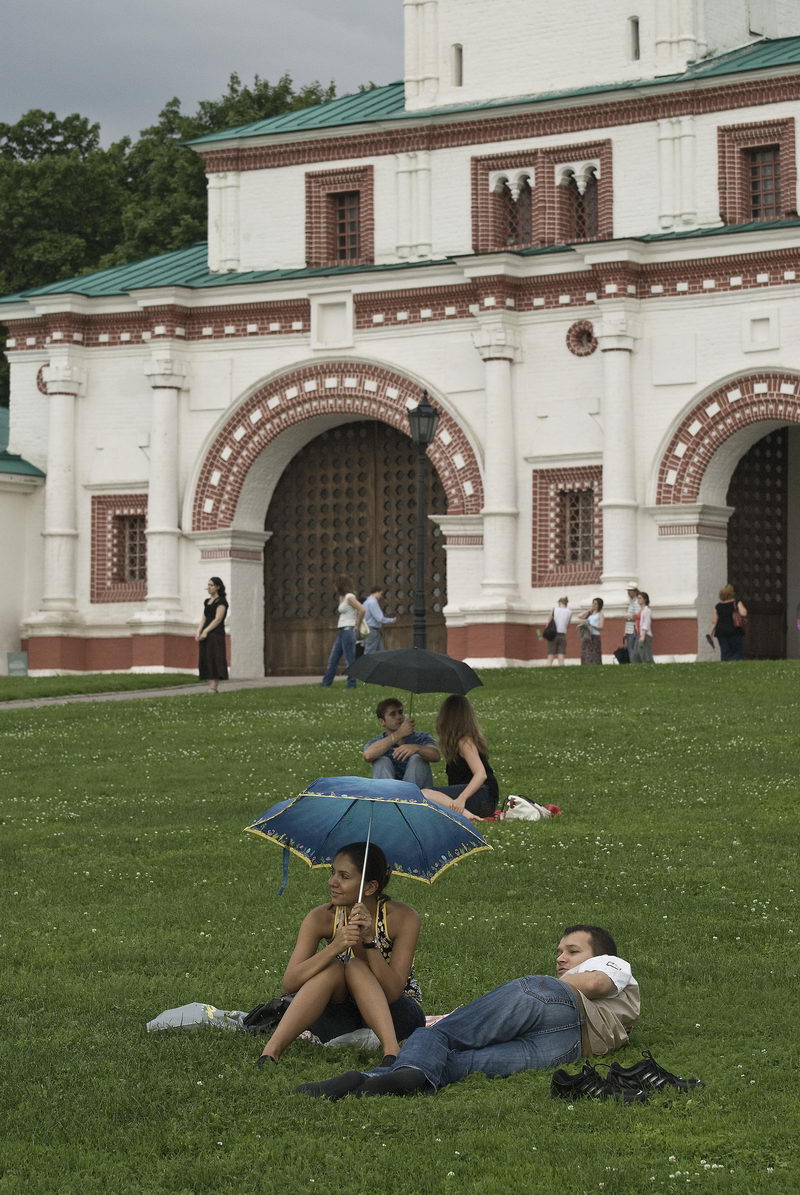 At Kolomenskoye Park overlooking Moscow River in S.E. Moscow