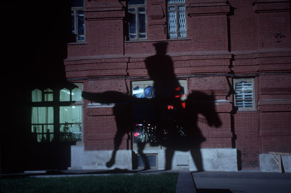 Zhukov Statue Shadow. Moscow
