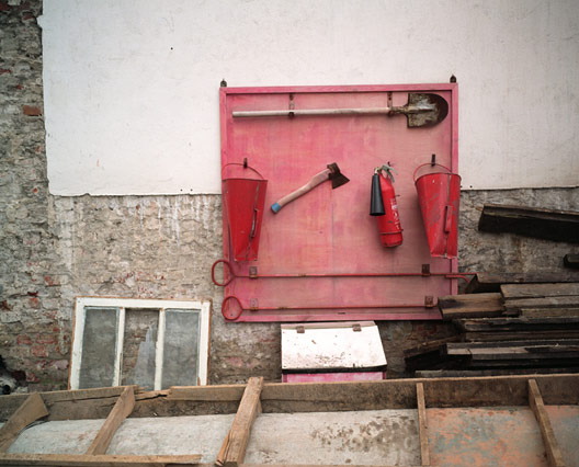 Old Fire Buckets in Courtyard