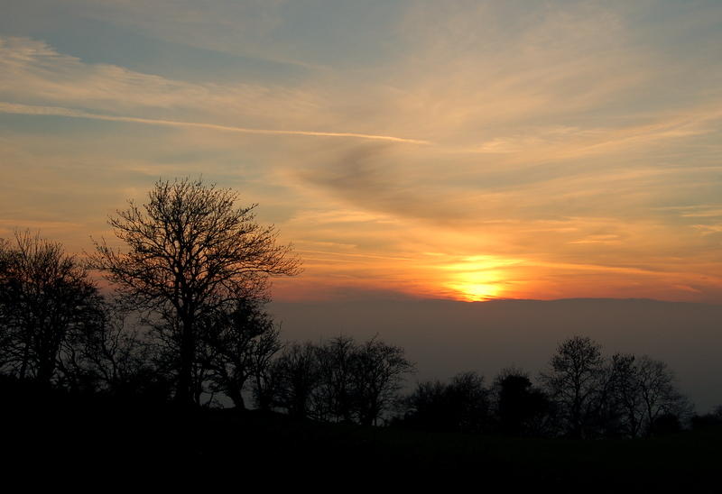 sunset  in north Wales
