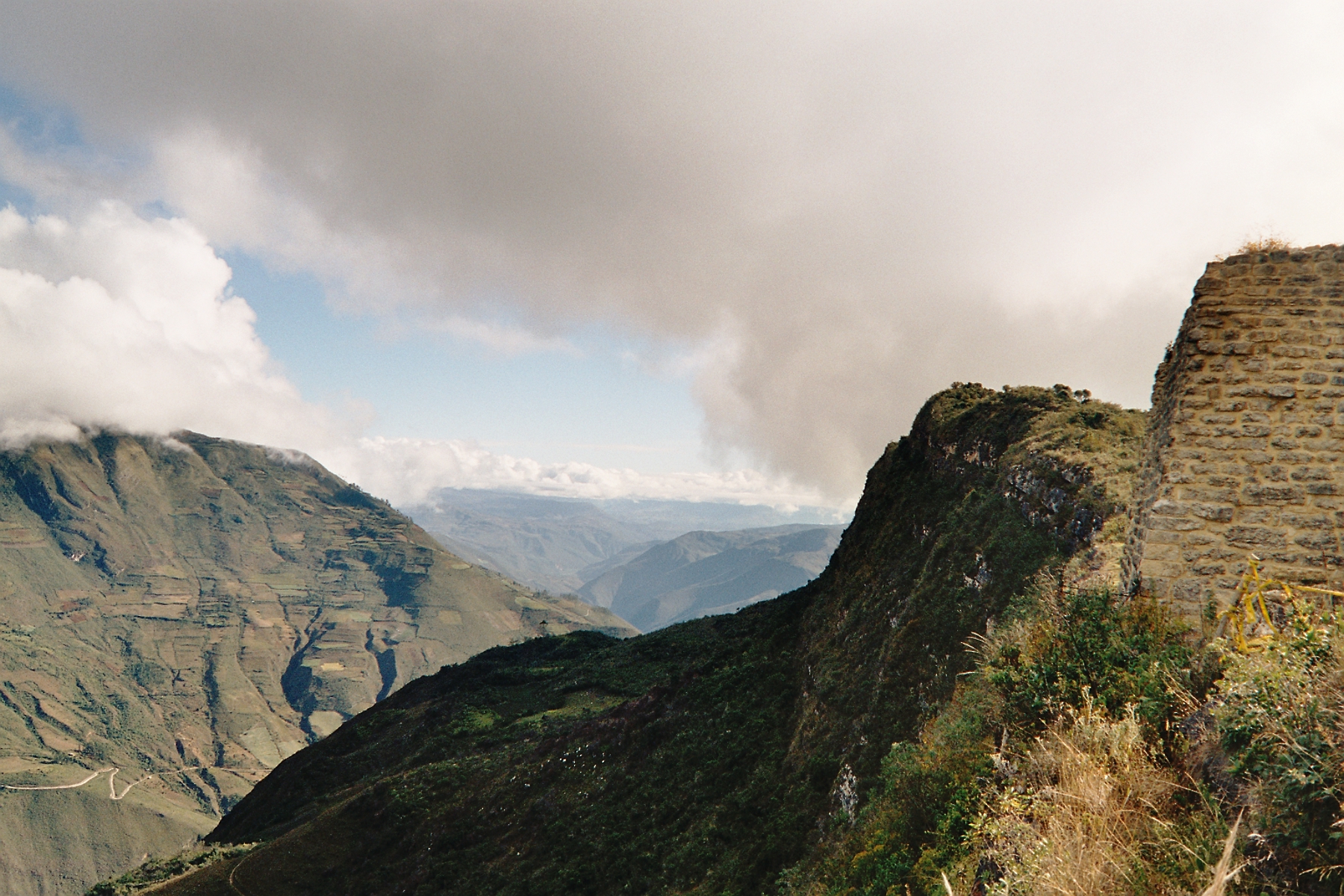 Kuelap watchtower. Defense was vital for the developing culture against the raids of the Huari armies