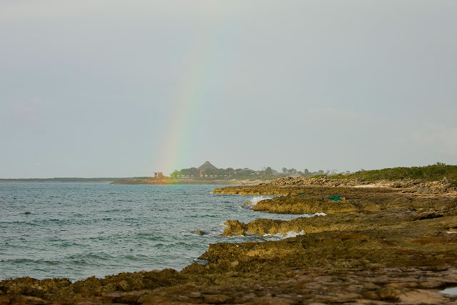 Rainbow over Amanyara Resort