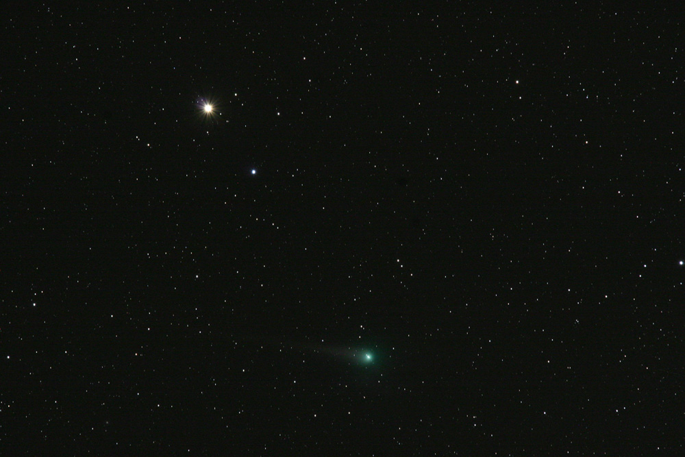 Saturn and Comet Lulin