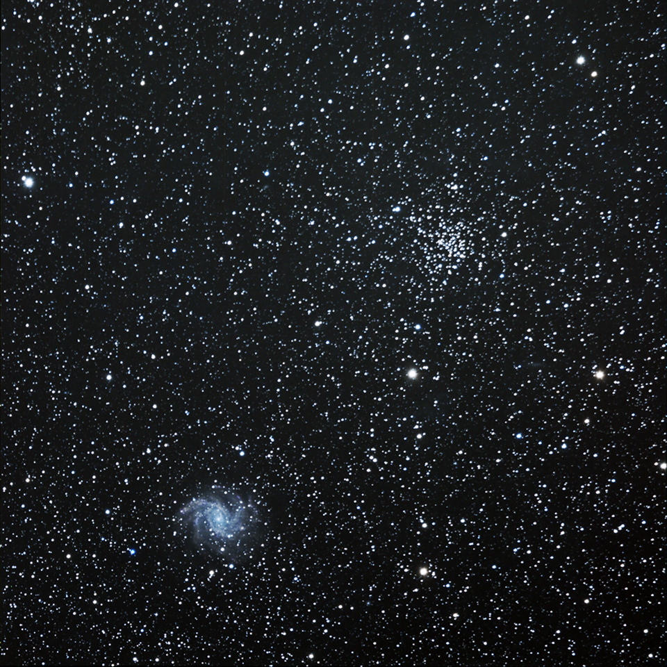 NGC 6946 with NGC 6939