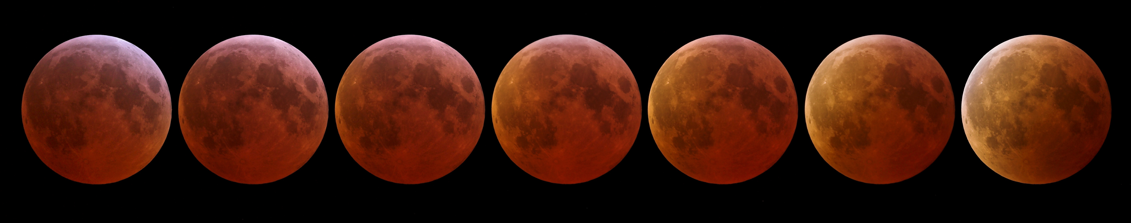 Eclipse sequence : totality phase 03-Mar-07 22:54-23:57UT