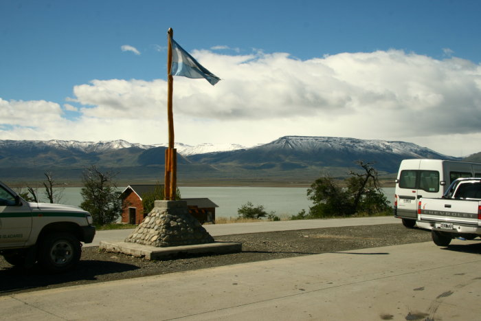 Hr var entren till Nationalparken Los Glaciares