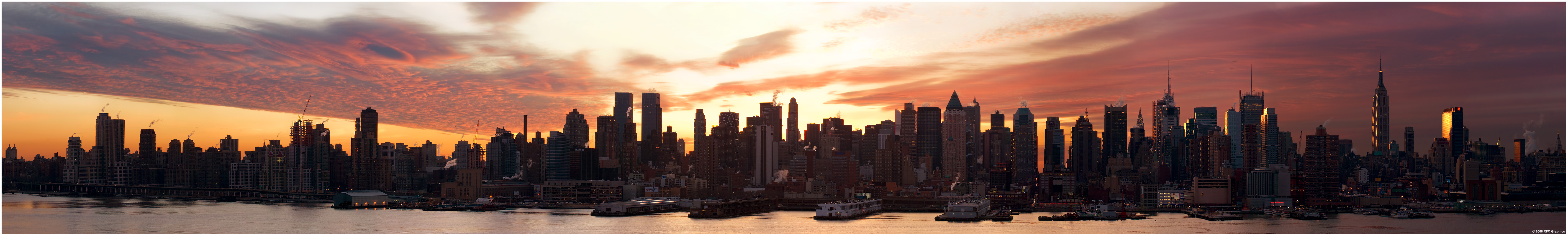 A Winter Sunrise Over Manhattan