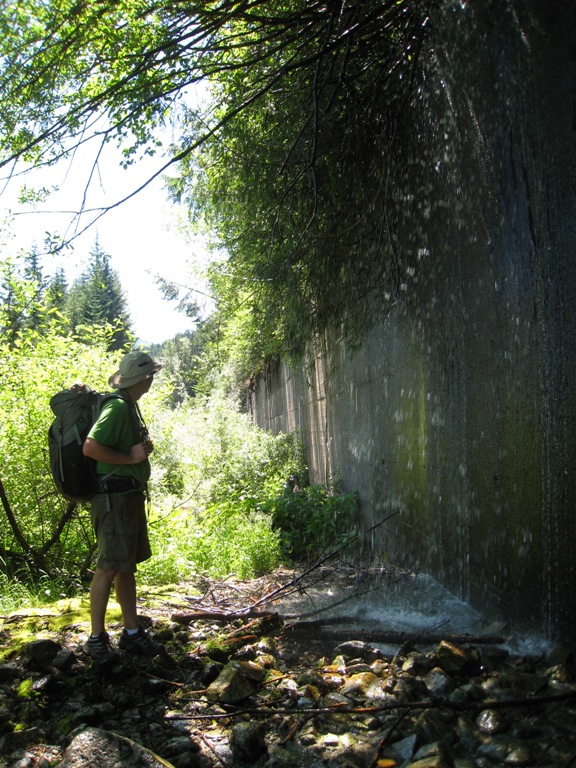 Snowshed wall shower
