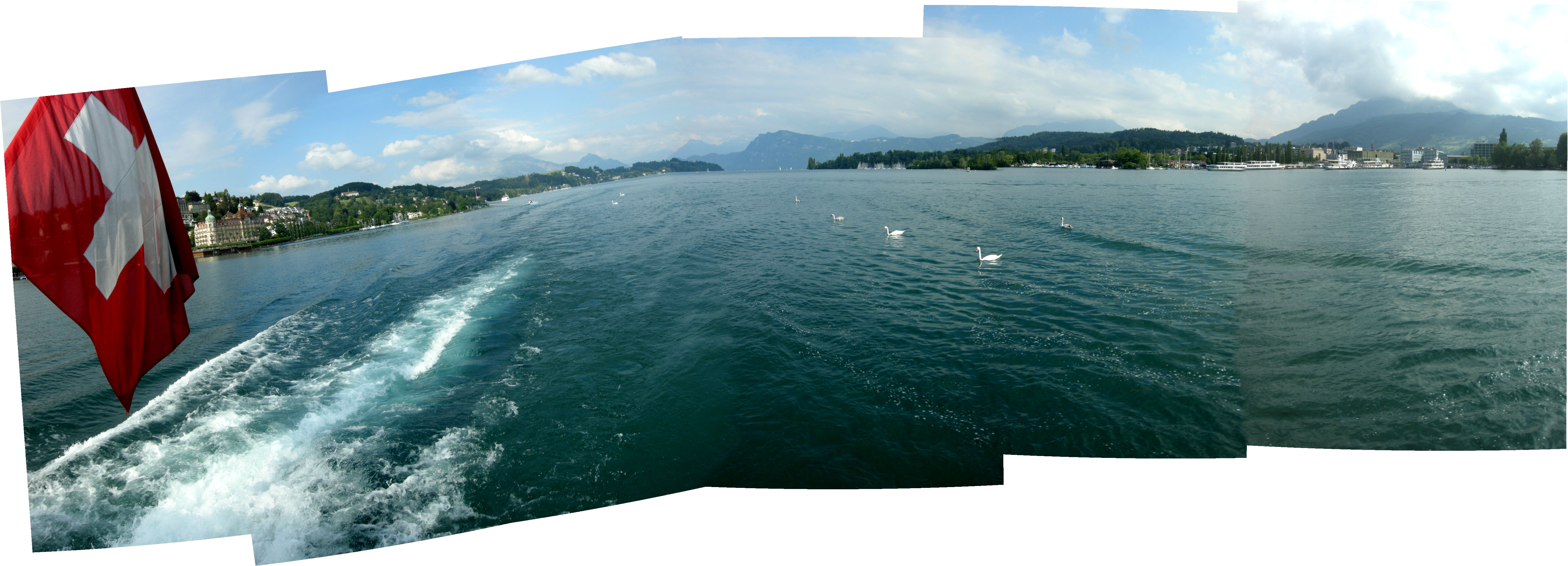 View of Lucerne from ship (27 May 2009)