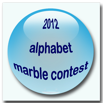 2012 Alphabet Marble Contest