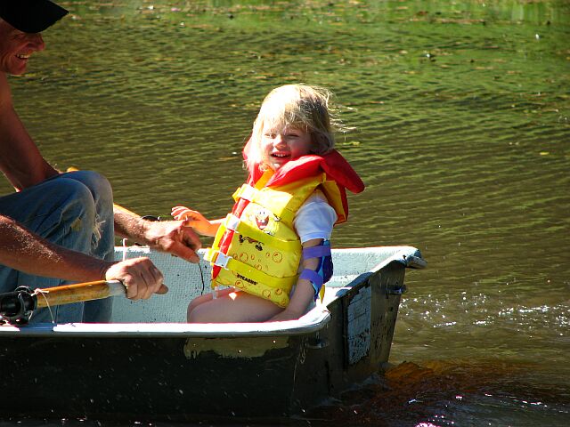 Elbow pads and a life jacket are a must.
