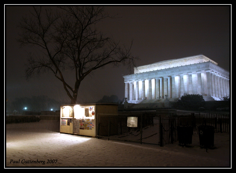 First Snow in Washington, 2007