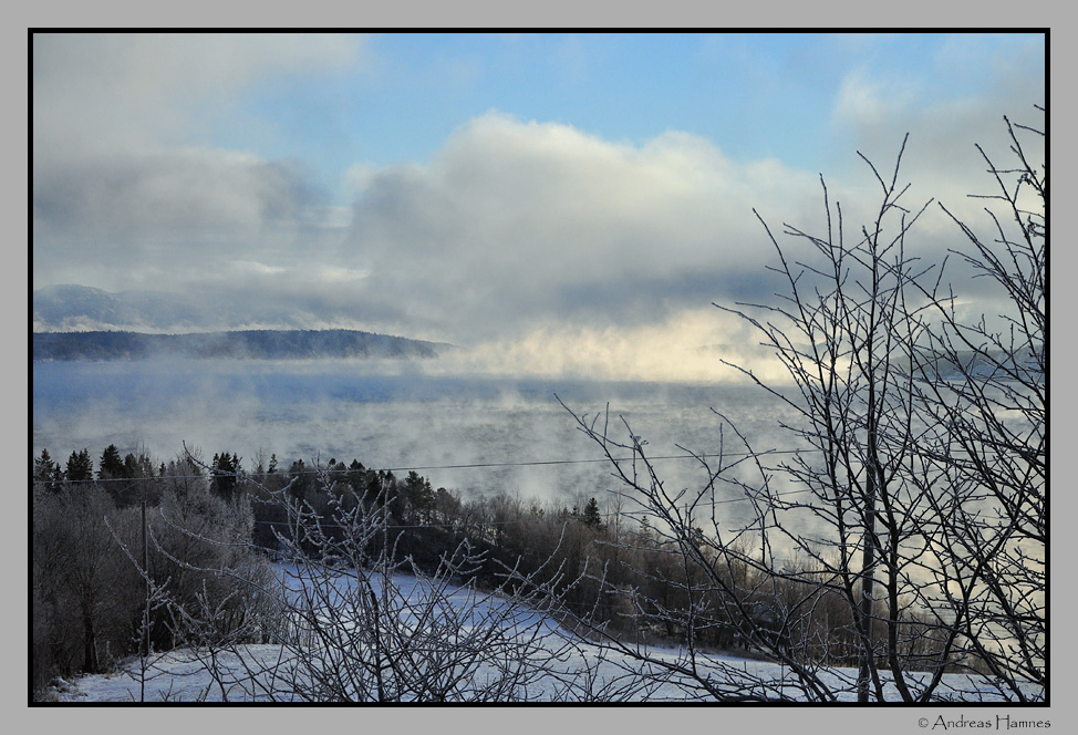Frost smoke Namsenfjord