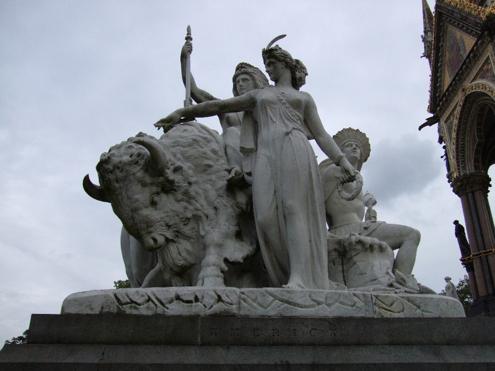 American monument at the Prince Albert Memorial