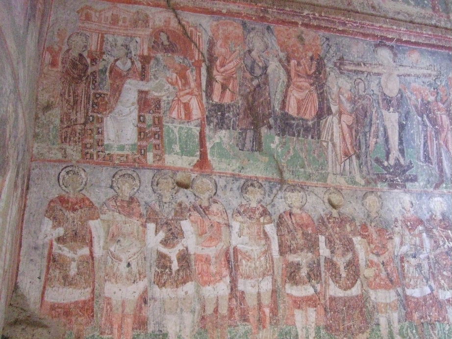 Frescoes inside the Cavusin Church