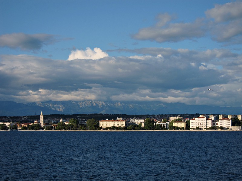View of Zadar from the ferry to Preko