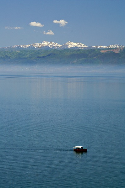 Lake Ohrid - view towards the Albanian shore