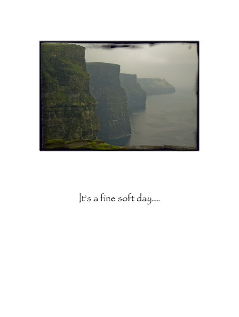 It's a fine soft day...