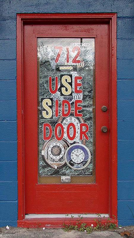 Front Door of Lentz House of Time by Laurie B. Adams