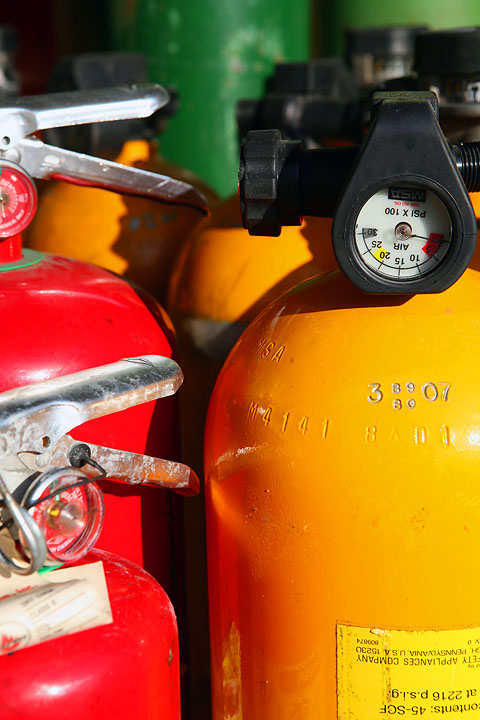 SCBA tanks, fire extinguishers and Oxygen tanks