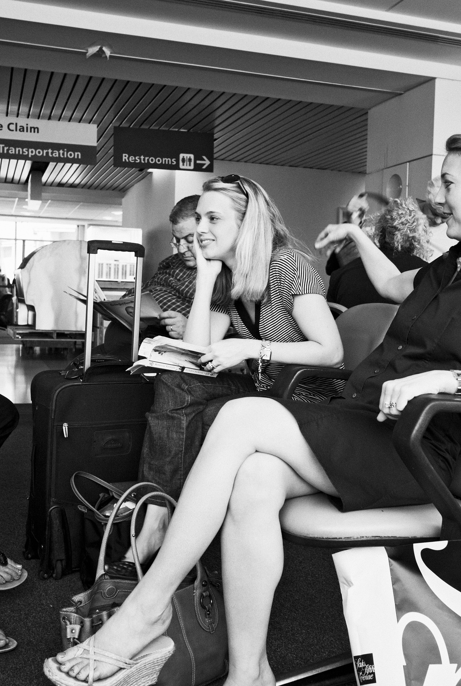 delayed flight 02 bw