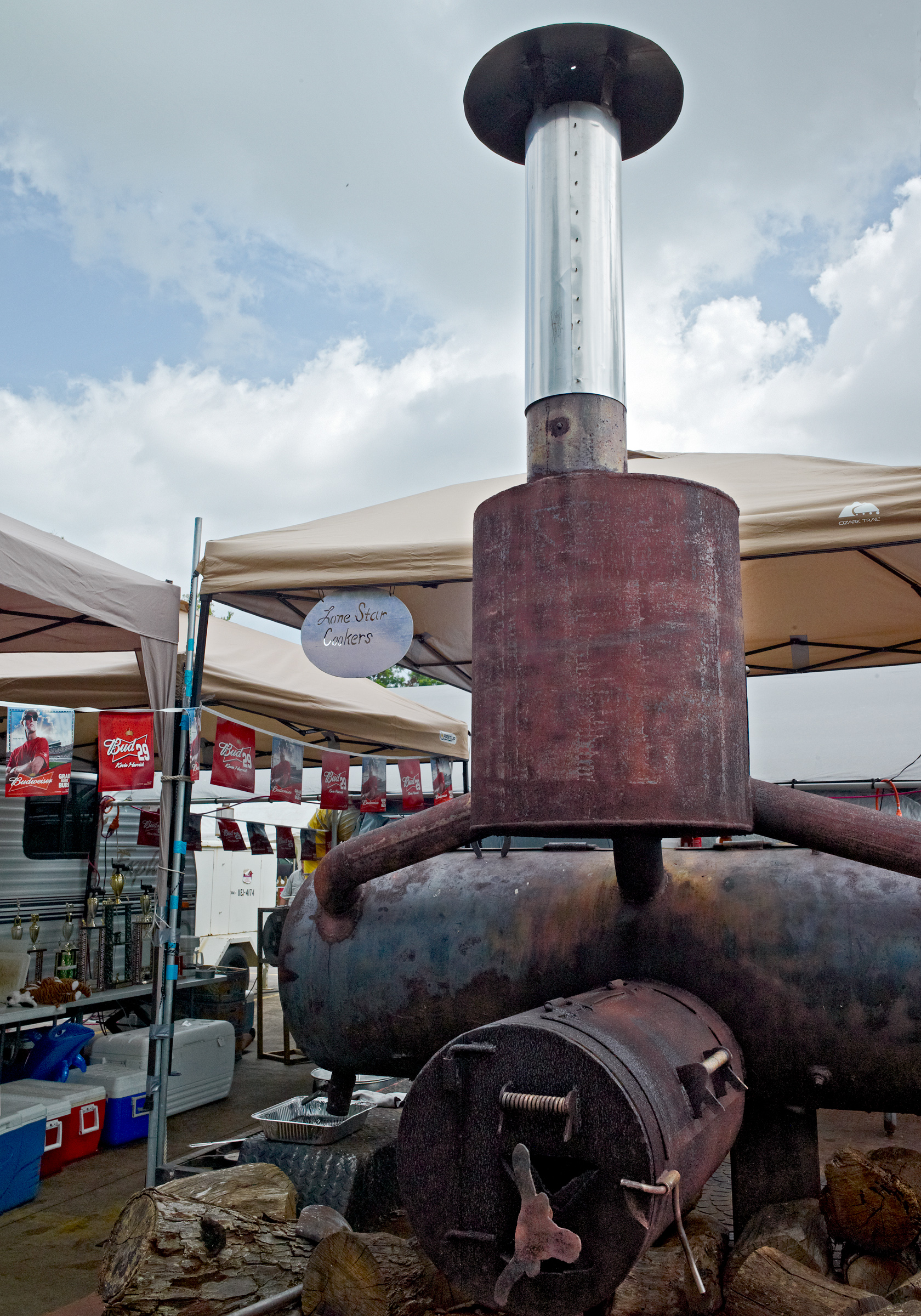 Clute GTMF BBQ Cook-Off Lone Star Cookers smoker