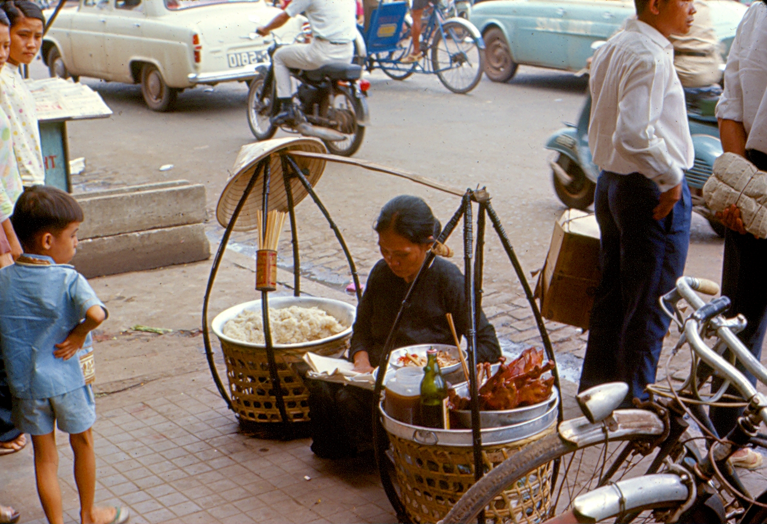 Sidewalk eatery, Saigon
