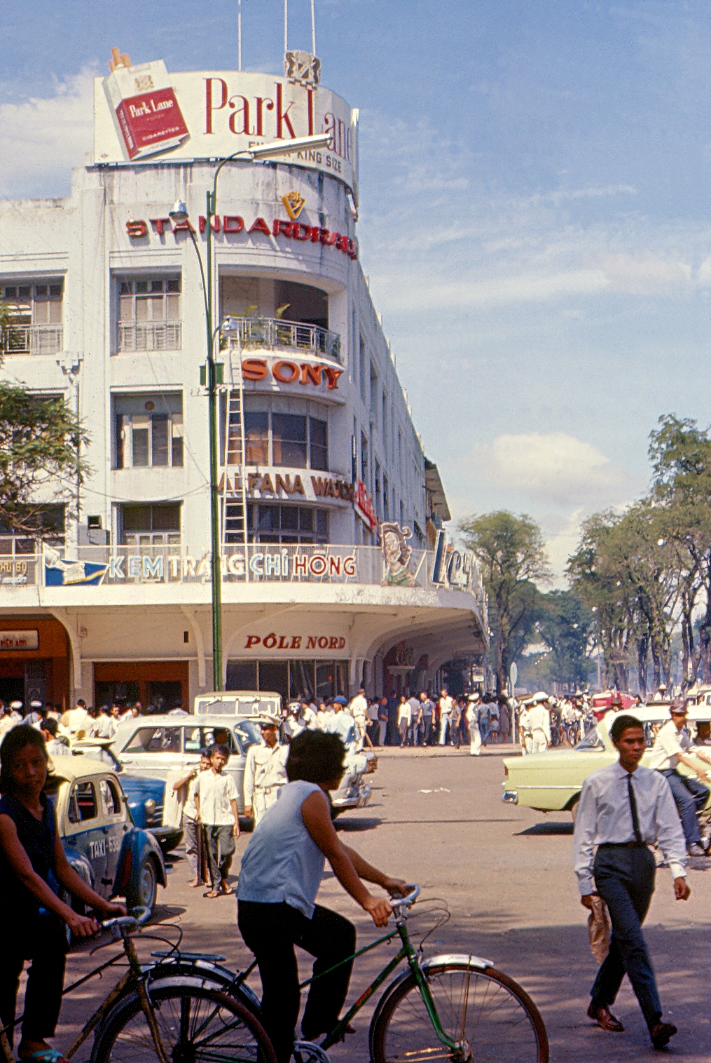 Busy Saigon Street Scene