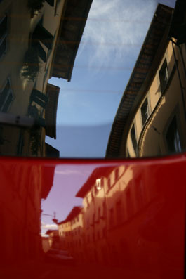 red reflection
