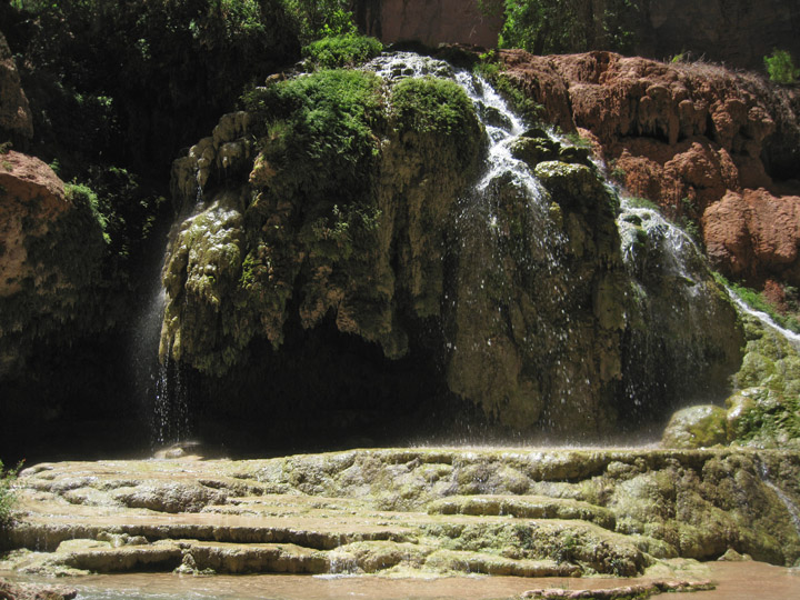 The waterfall with seep that I tried getting beamed up yesterday from