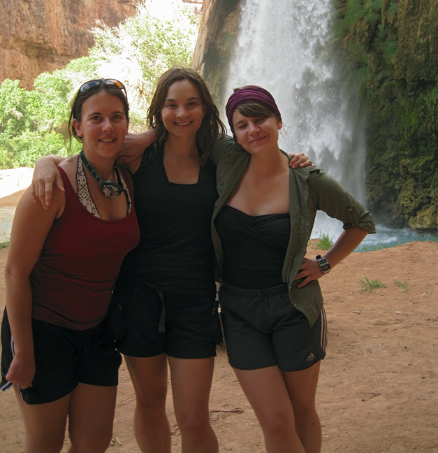 Bre, Gianna and Marissa before our yoga session