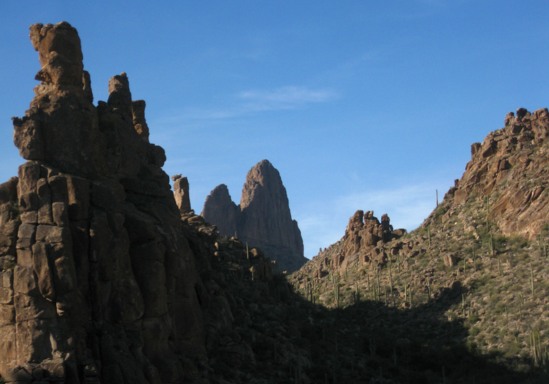 Weavers Needle from the southeast