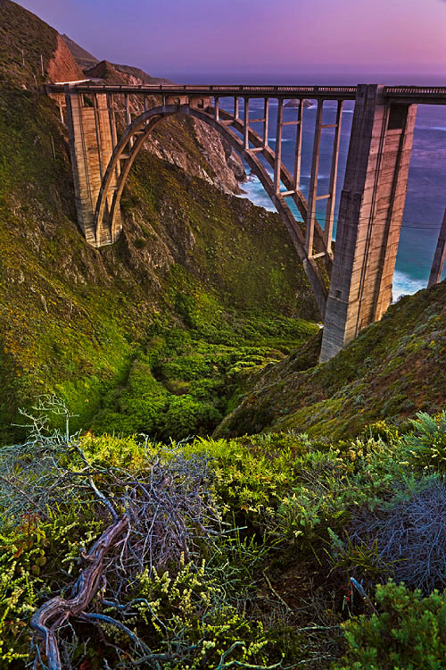 Bixby Bridge at dusk