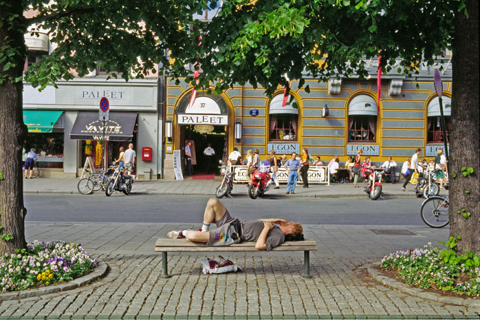 Rest at Karl Johan in Oslo