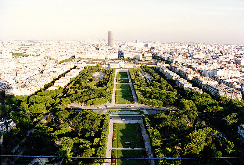 Eiffel Tower view looking east