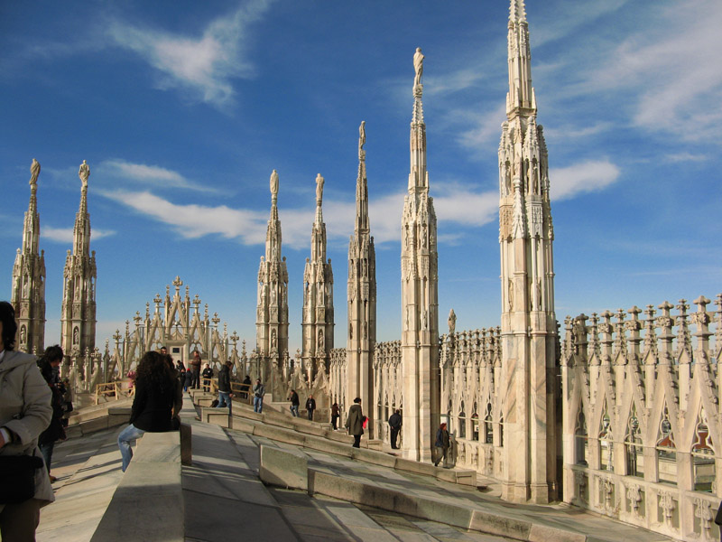 The rooftop terrace of the Duomo<br />7837