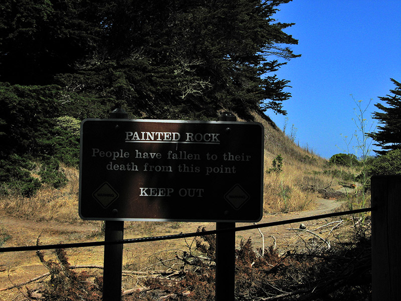 At Painted Rock -- A Warning0834