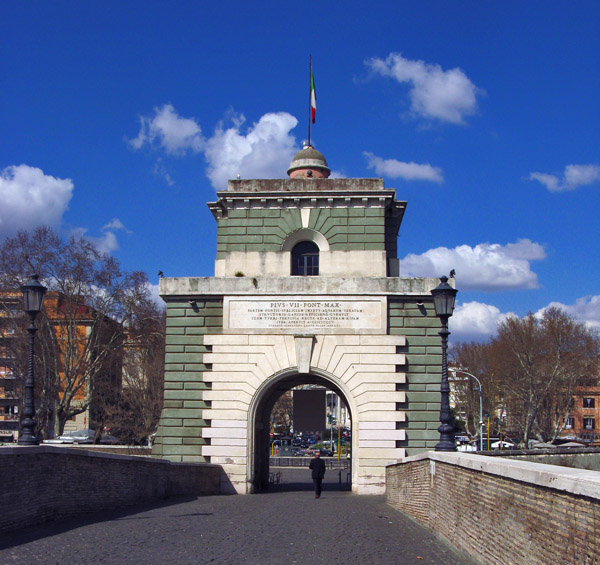 Valadier's Gate (1815) on the Ponte Milvio3937