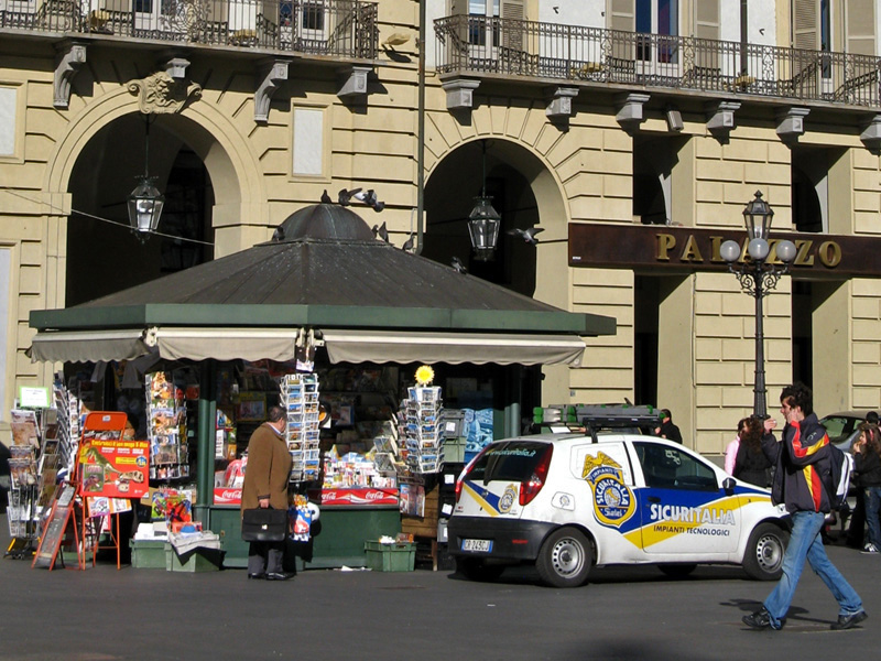 Daily life on the piazza Castello  0132d