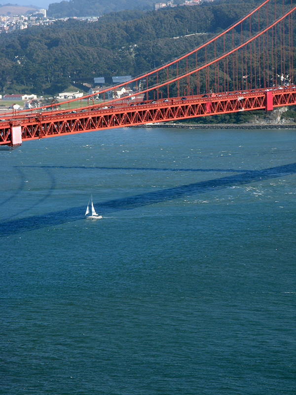 Sailing through the Golden Gate  1813