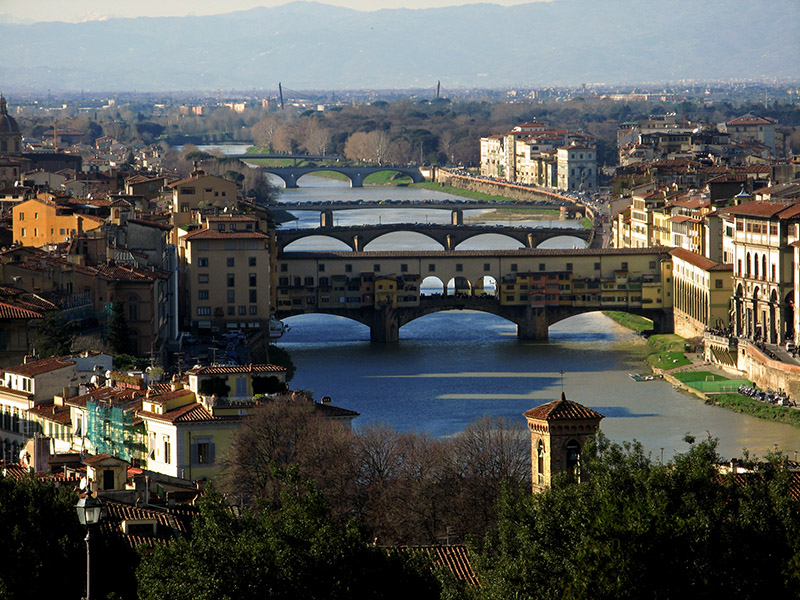 The Arno River and bridges<br />5760